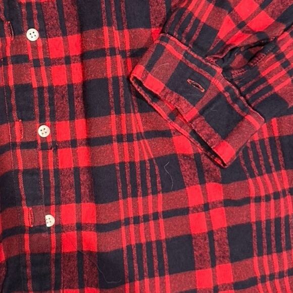 Mud Pie Women's Black and Red Flannel Shirt - Picture 2 of 4